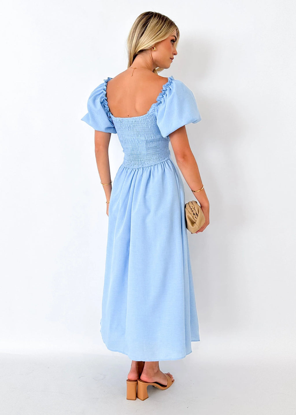Davona Midi Dress - Blue