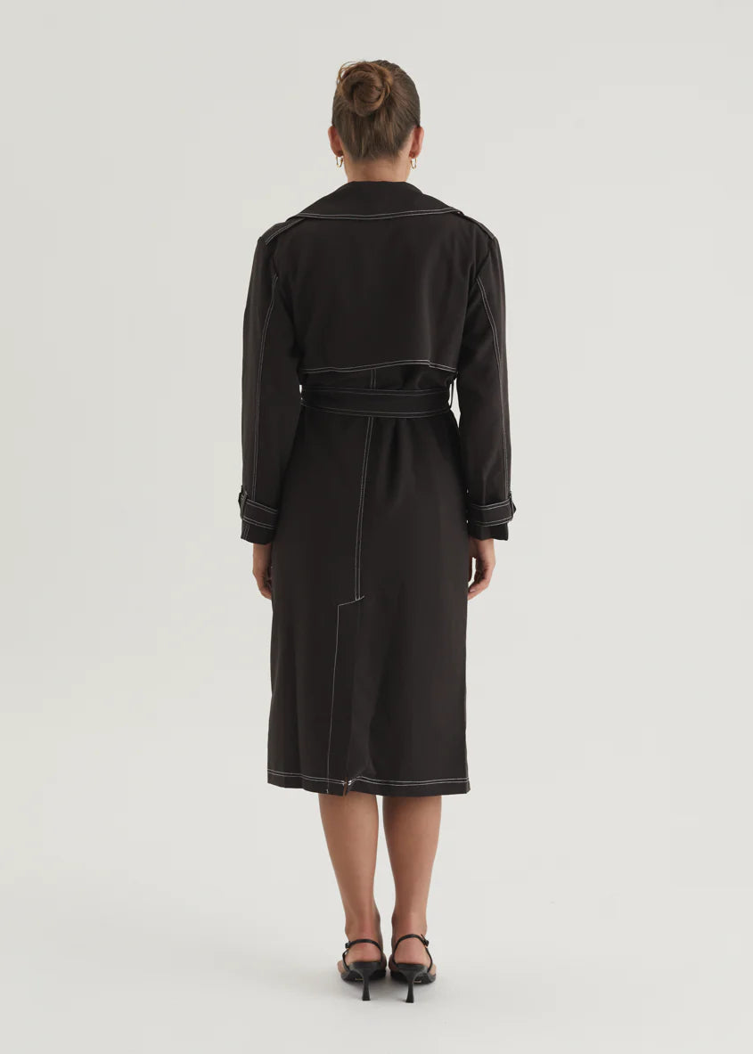 Jaidie Trench Coat - Black