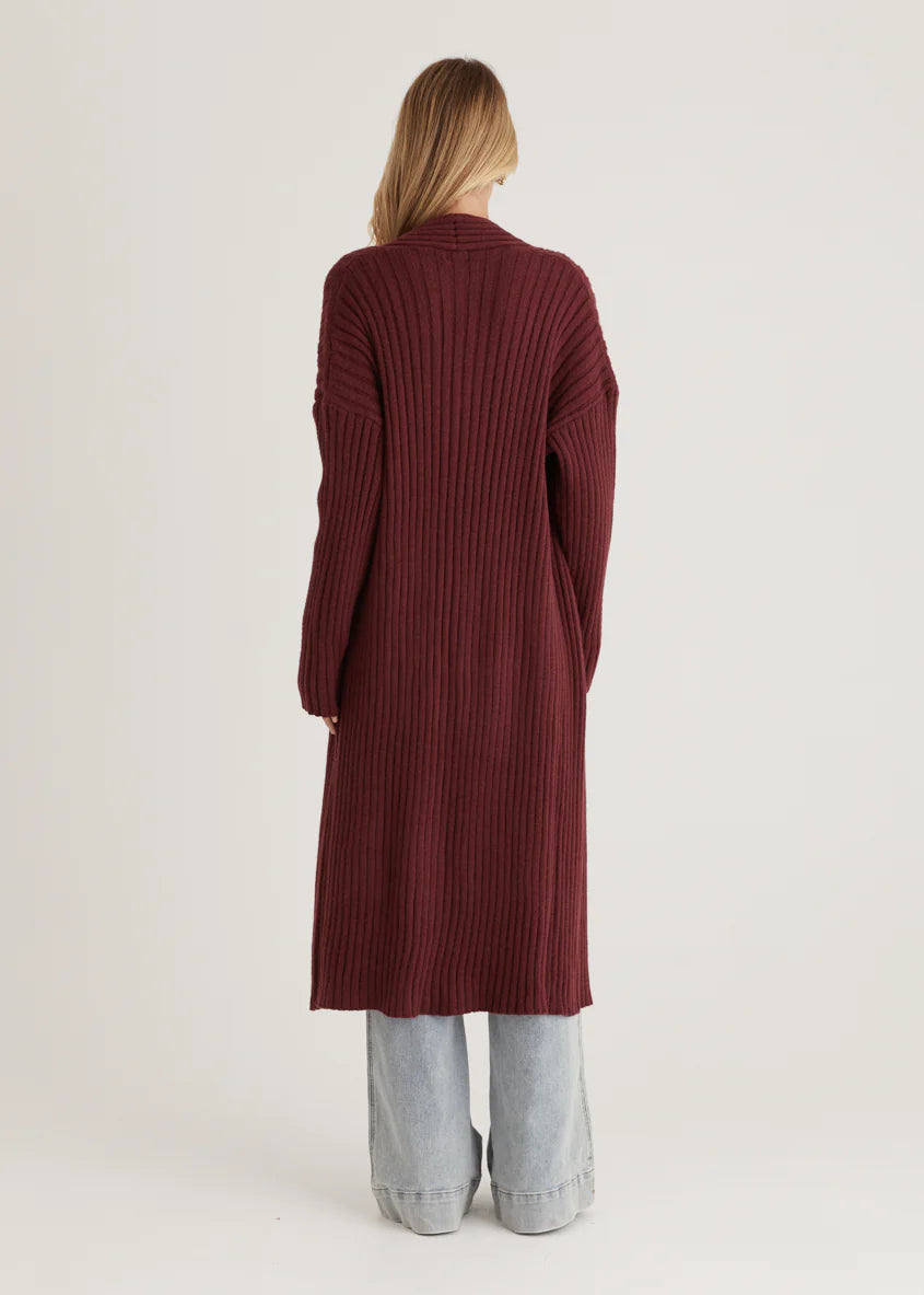 Ronan Cardigan - Burgundy