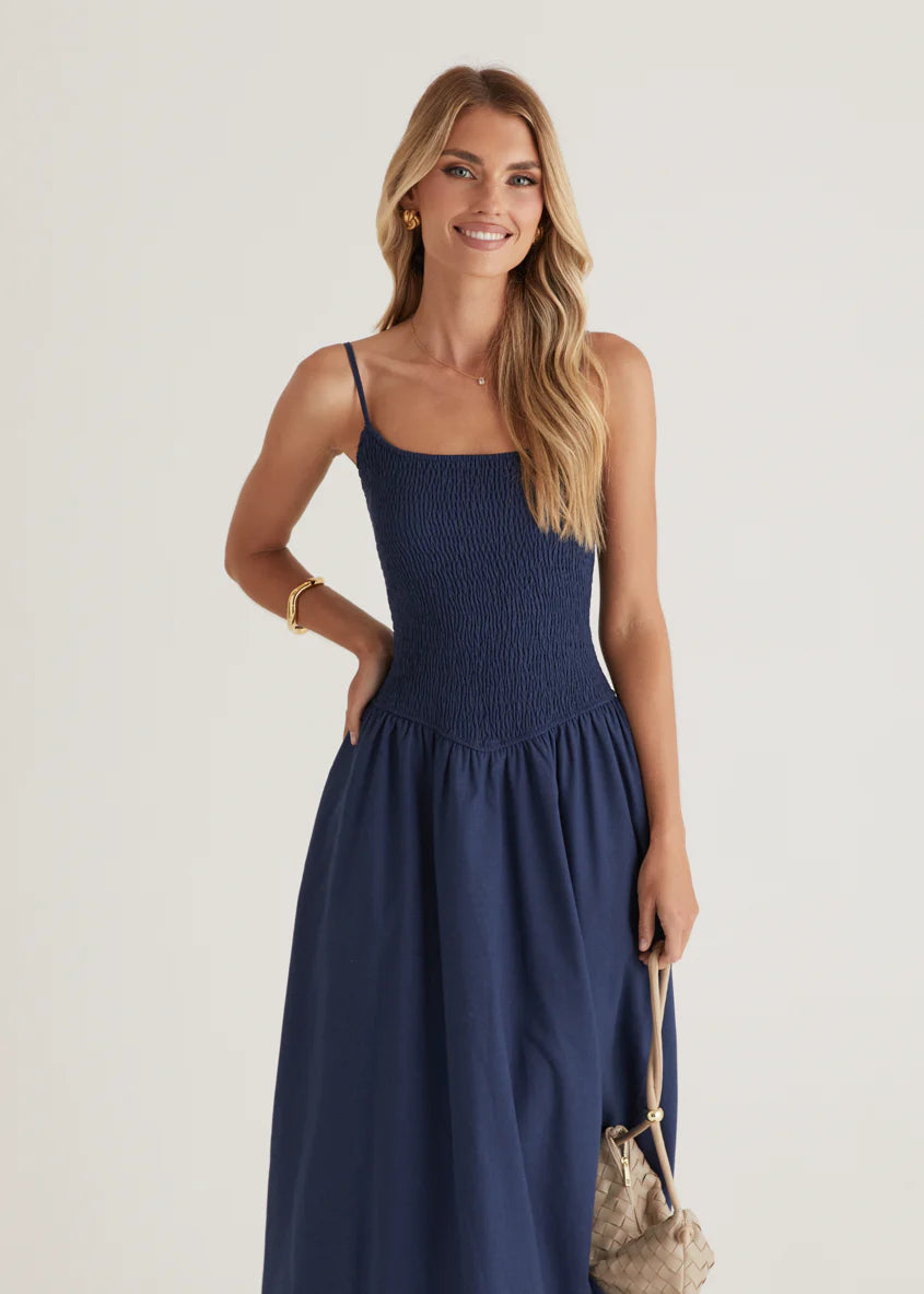 Skye Maxi Dress - Navy
