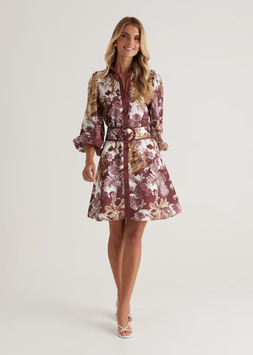 Tavana Dress - Merlot Chateau