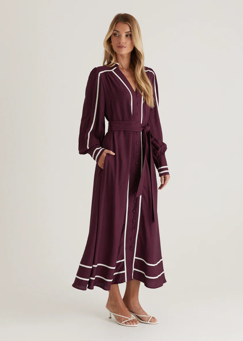 Melody Maxi Dress - Plum