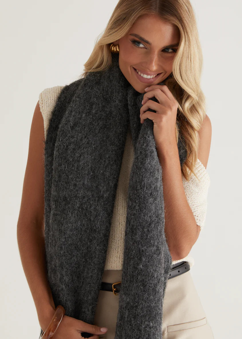 Charli Scarf - Charcoal