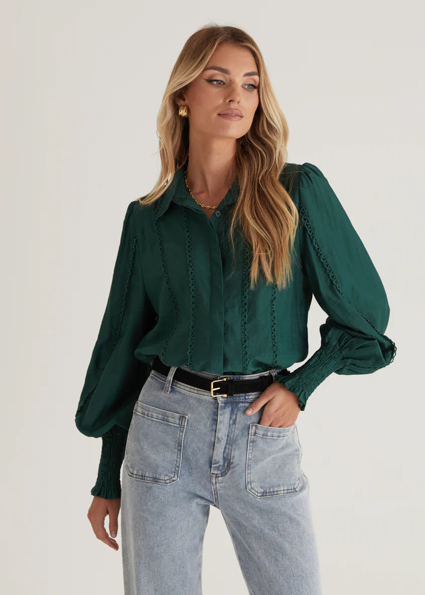 Roxanne Shirt - Emerald