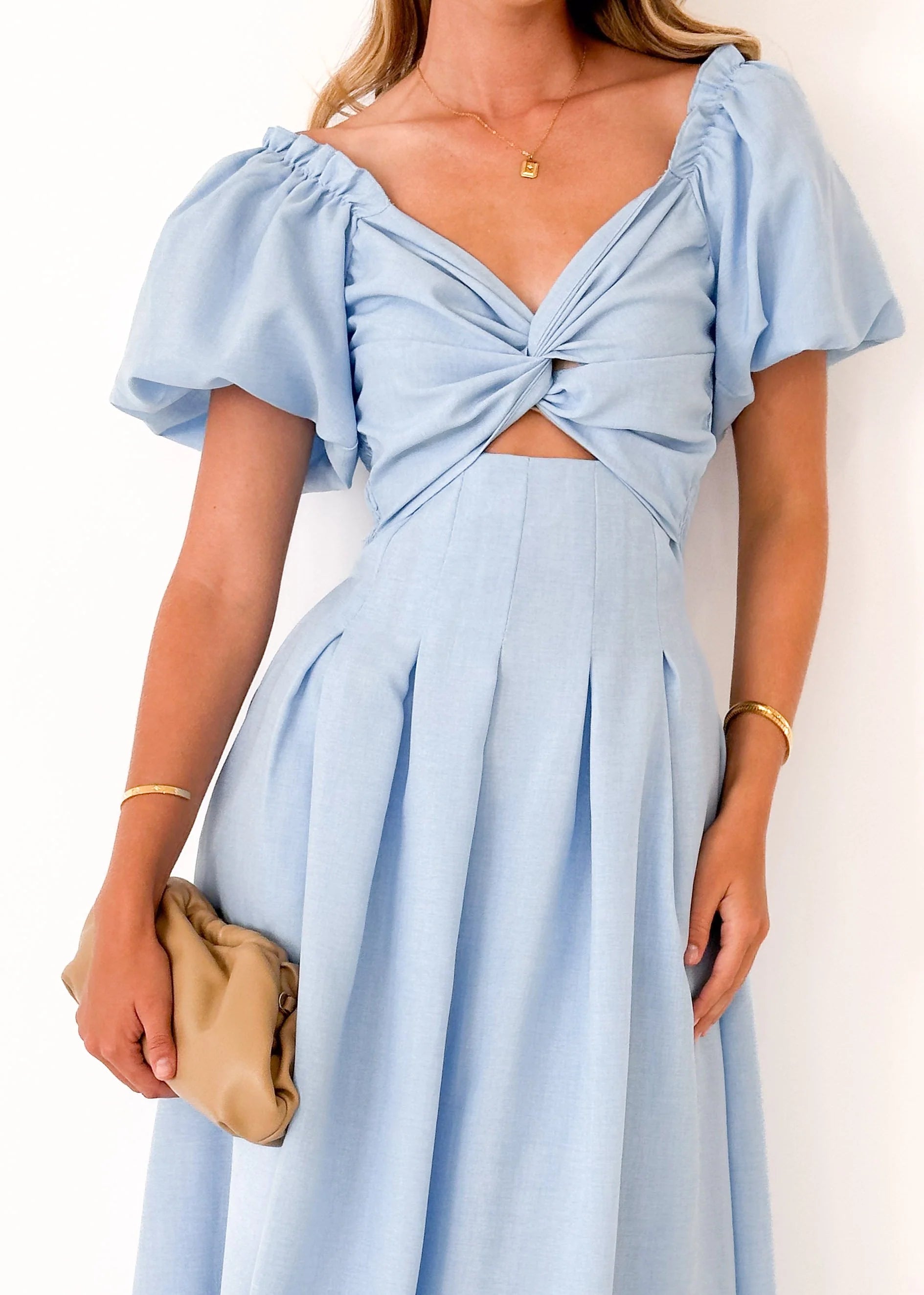 Davona Midi Dress - Blue