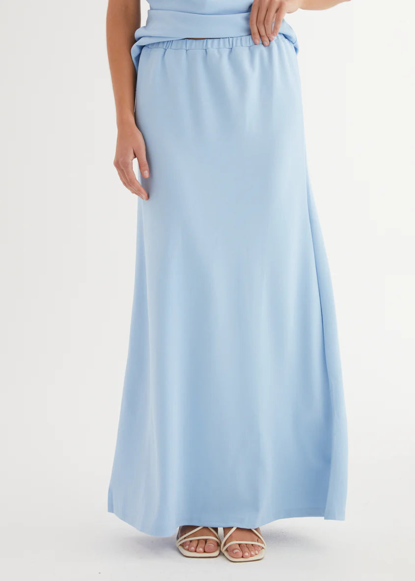 Solace Maxi Skirt - Blue