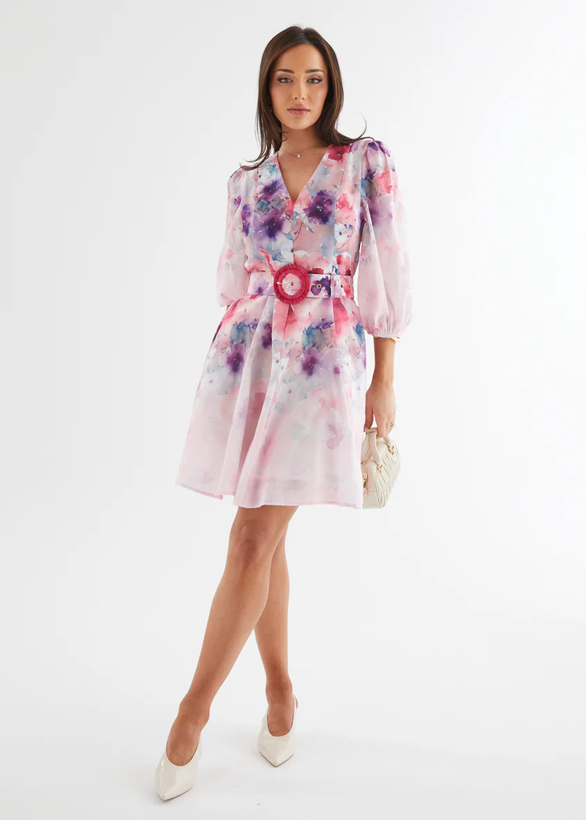 Leslee Dress - Lavender Blossom