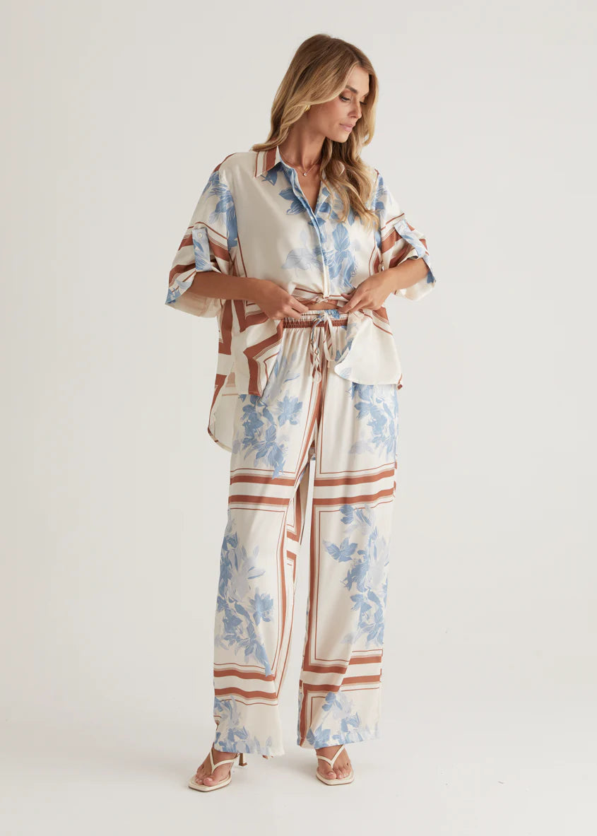 Kaycie Pants - Blue Flowers