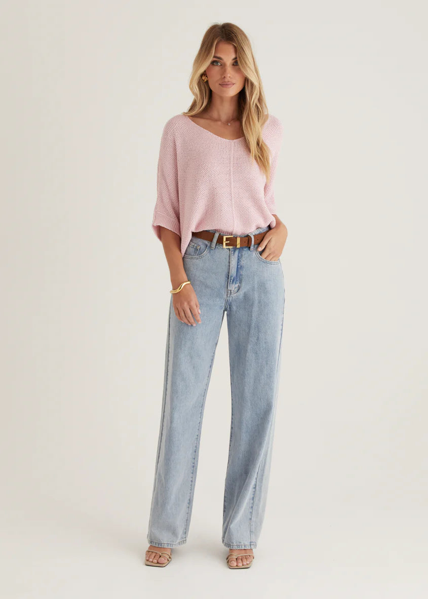 Kameron Knit Top - Blush