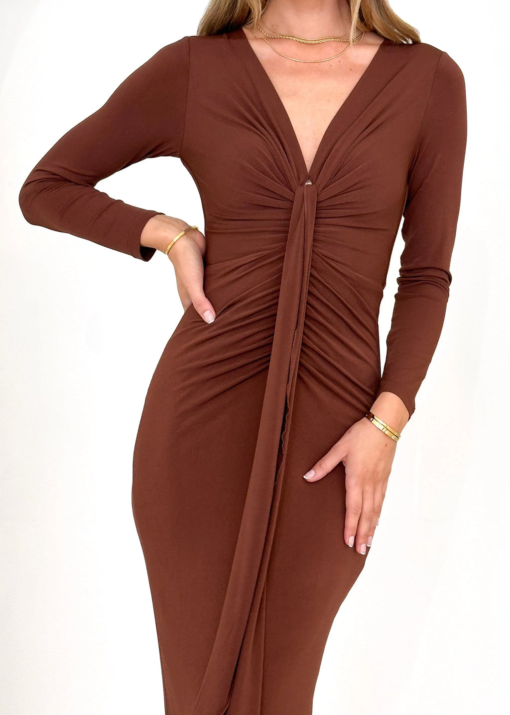 Riley Maxi Dress - Chocolate
