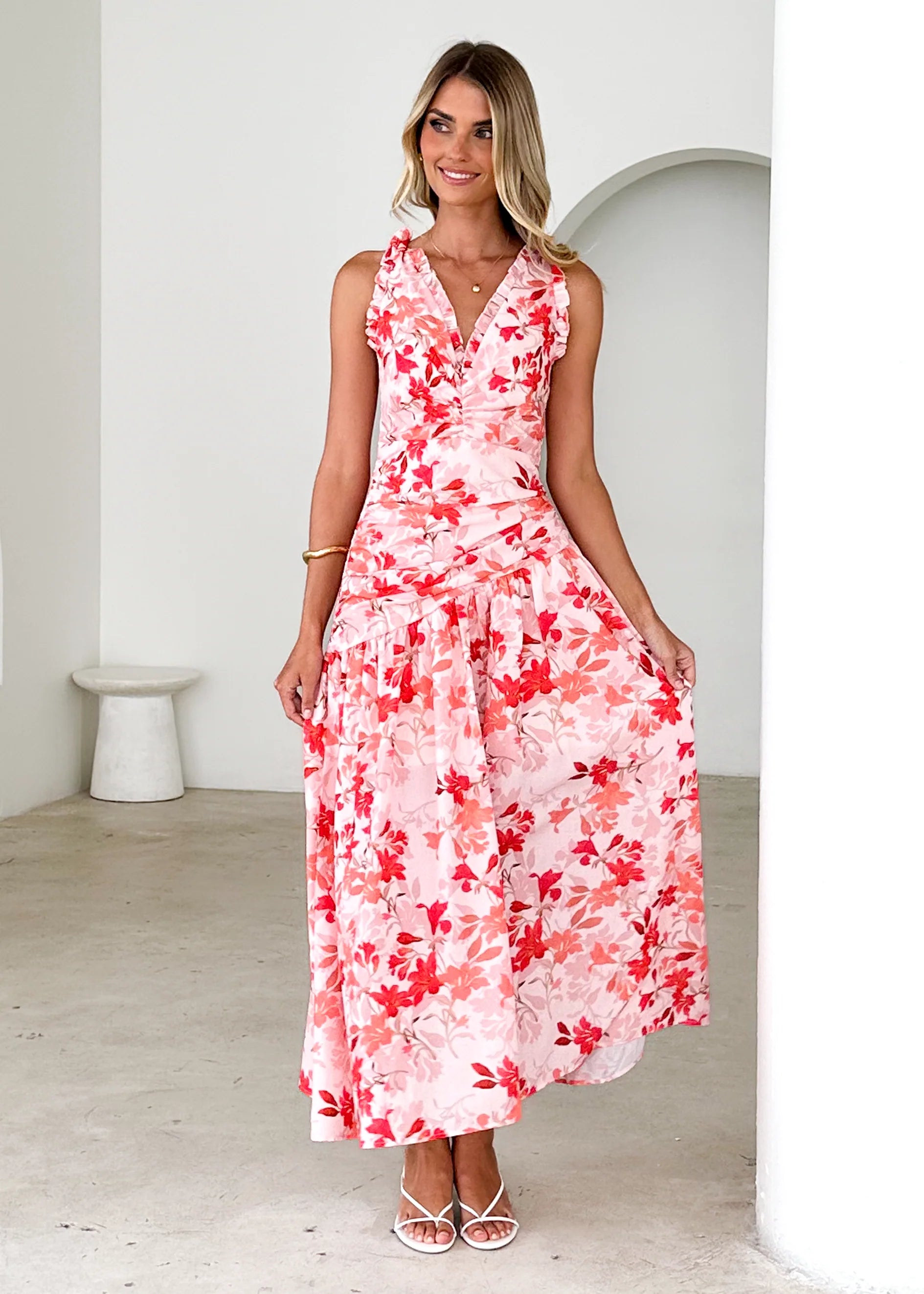 Venitian Maxi Dress - Pink Floral