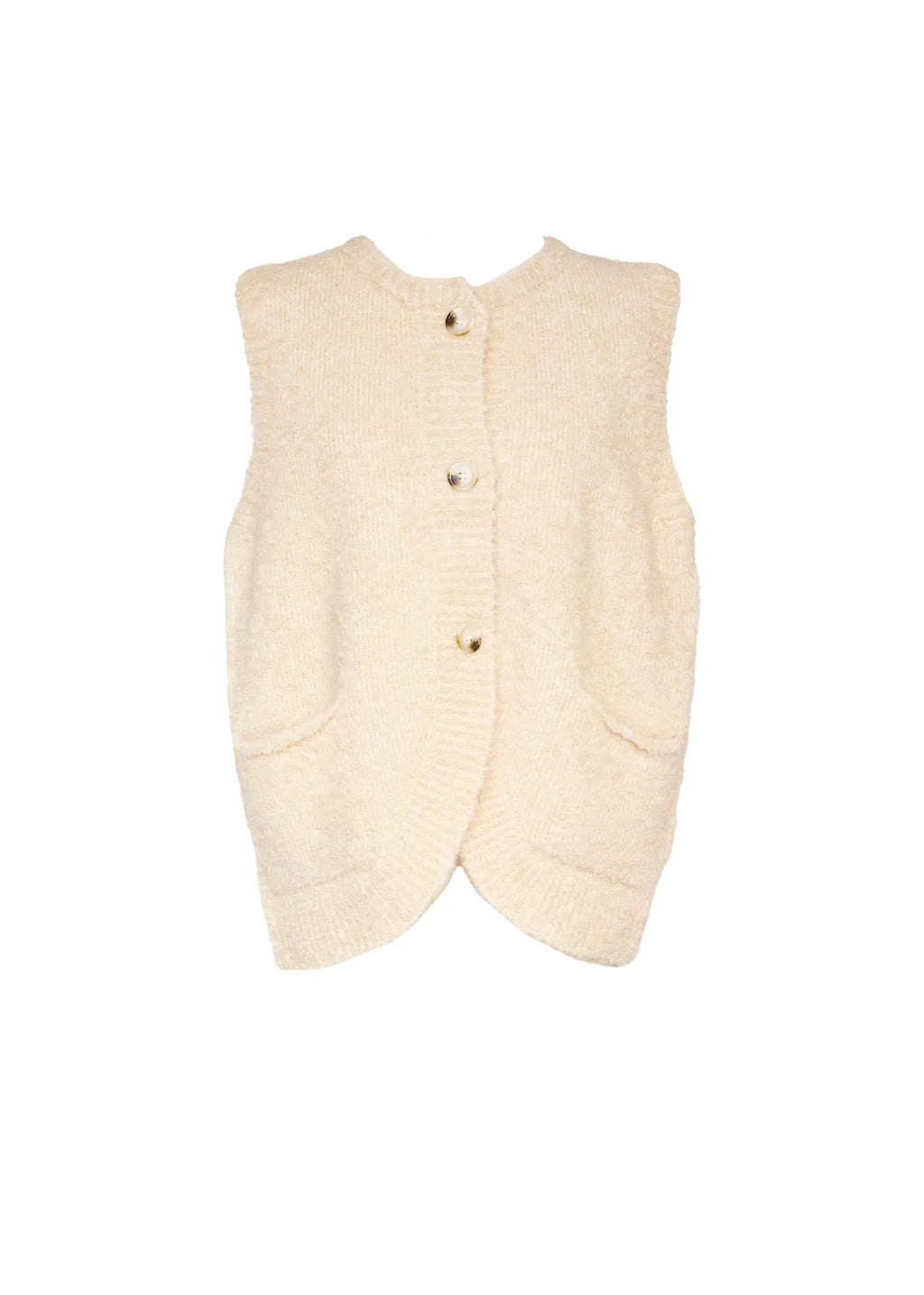 Tarragon Knitted Vest - Beige