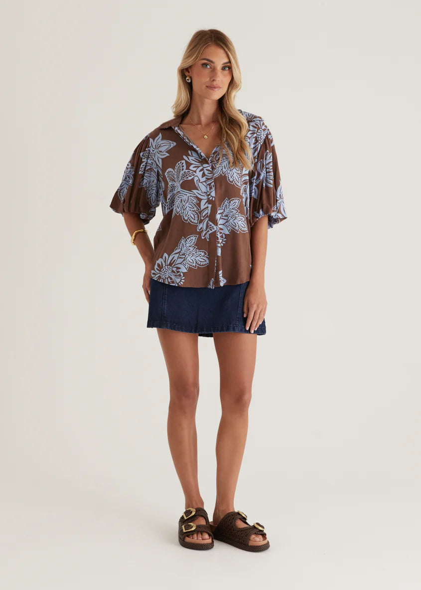 Nouvella Shirt - Choc Captivate