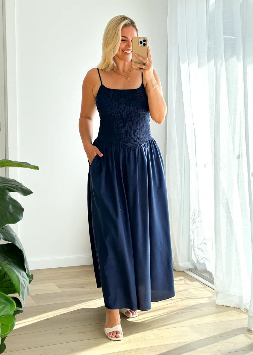 Skye Maxi Dress - Navy