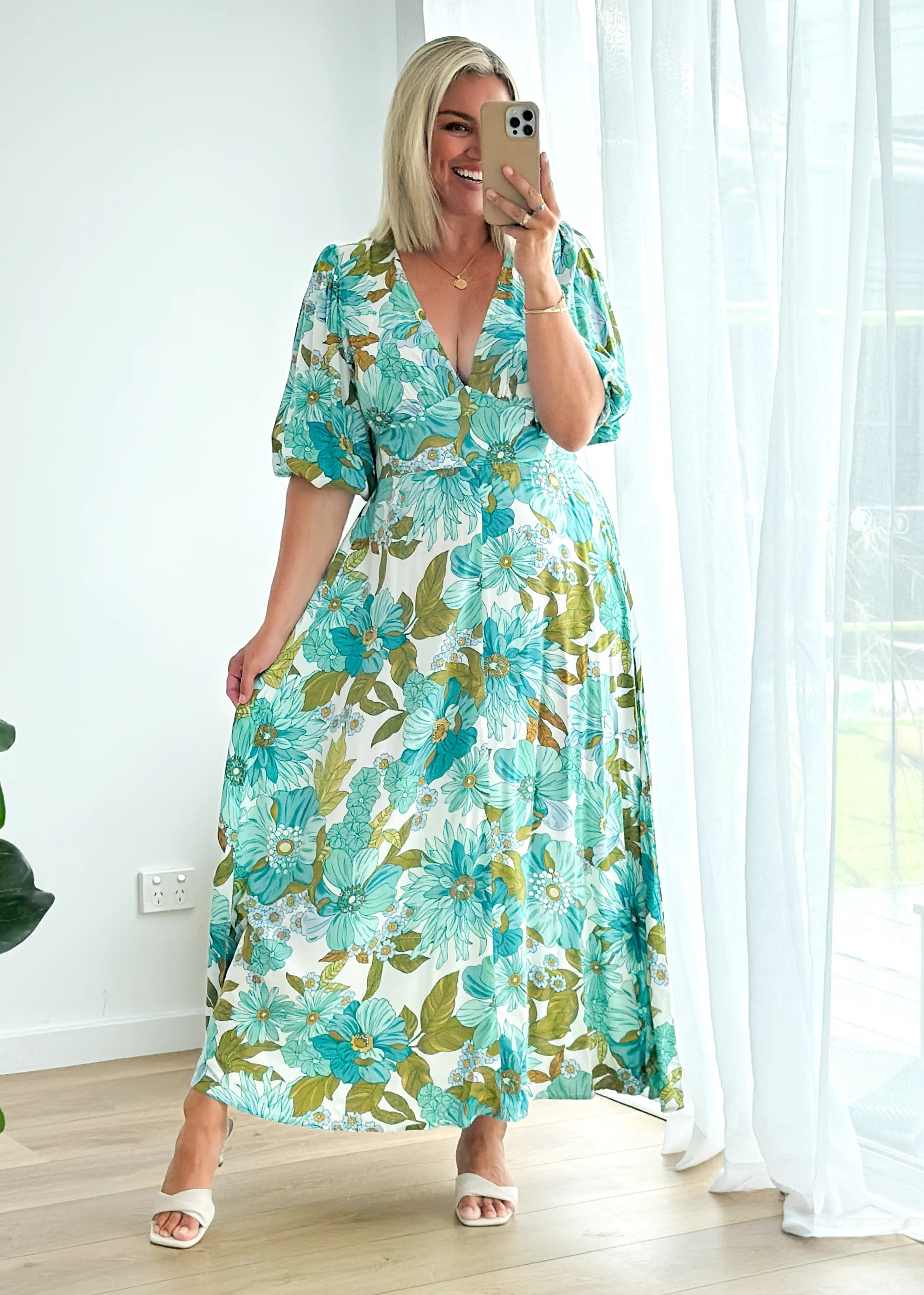 Daphne Maxi Dress - Amaya Green