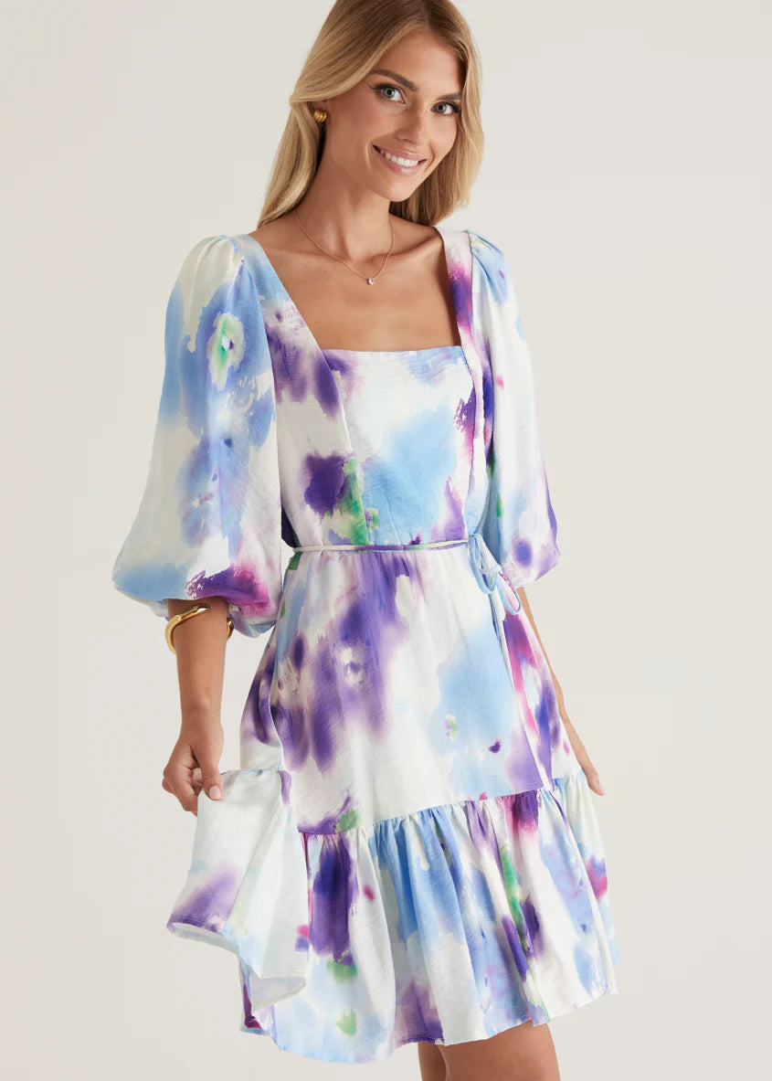 Namisha Dress - Violet Watercolour