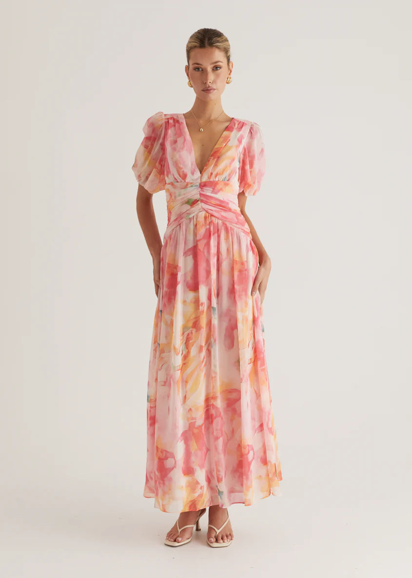 Aubree Maxi Dress - Ruby Splash