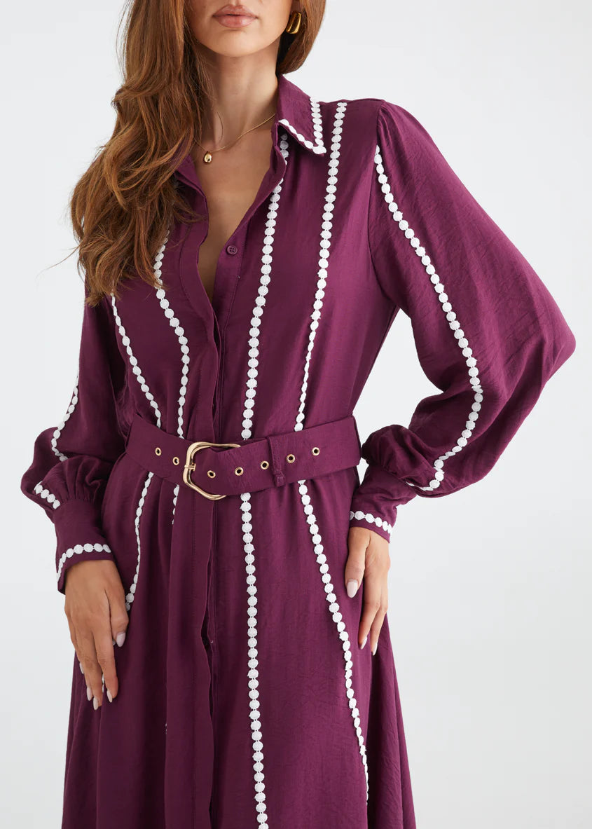 Nevaeh Maxi Dress - Plum