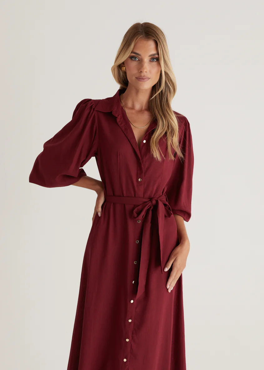 Romy Maxi Dress - Wine