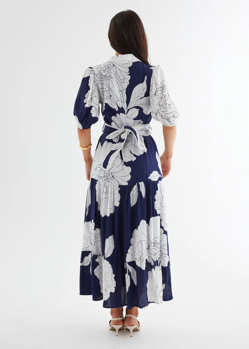 Miranda Maxi Dress - Navy Bloom