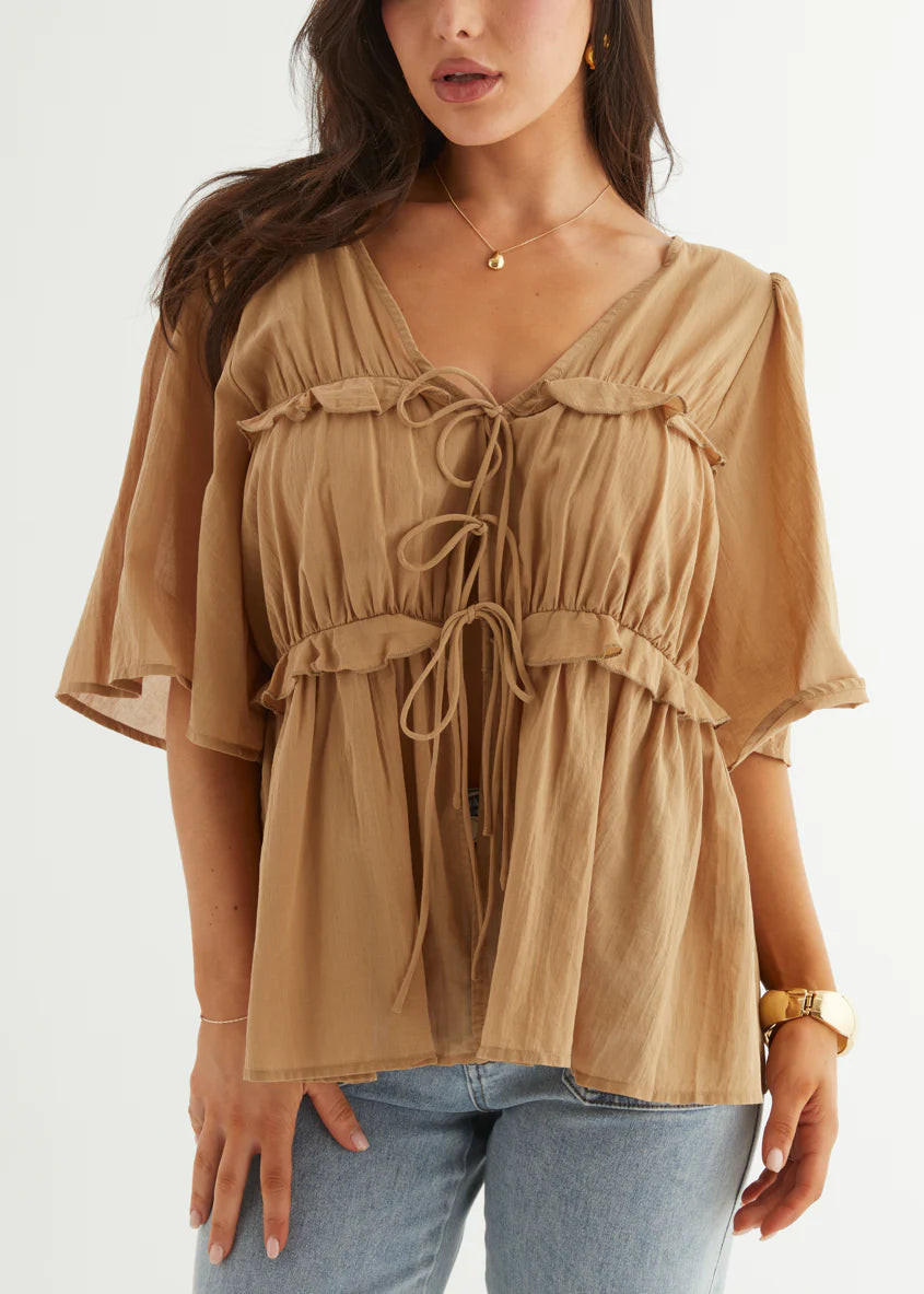 Imelda Blouse - Camel