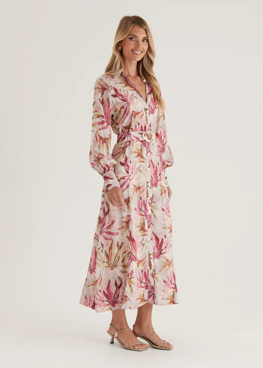 Adria Maxi Dress - Plum Floral