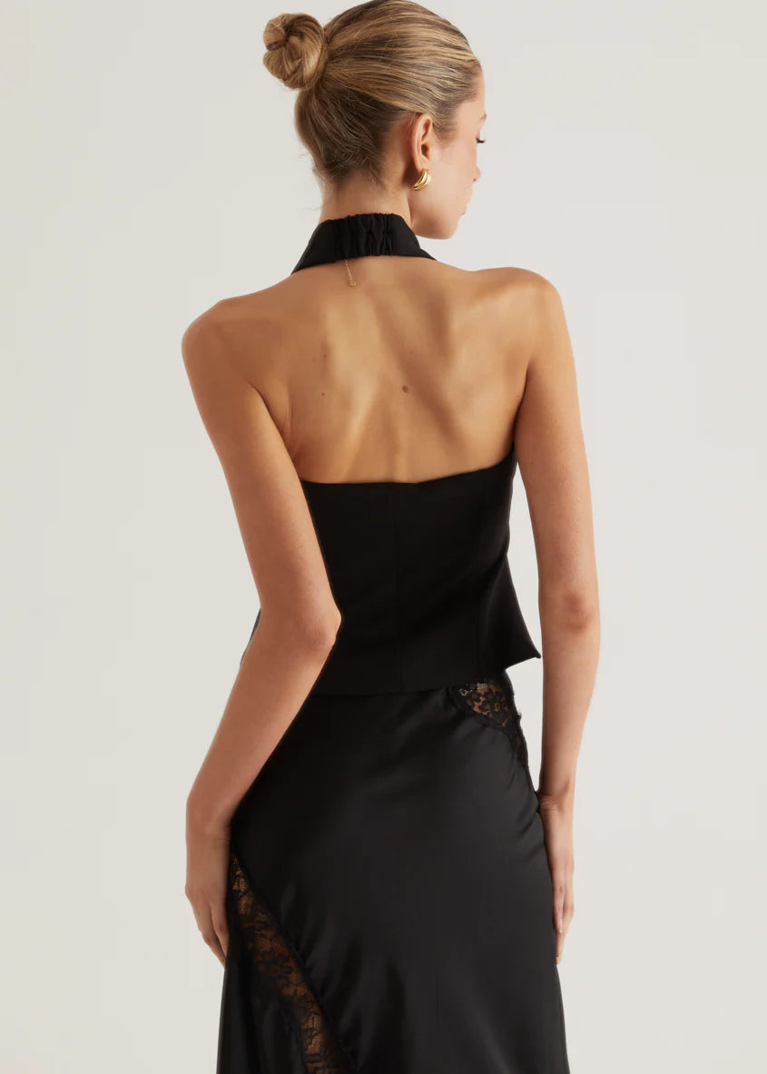 Nitro Halter Top - Black