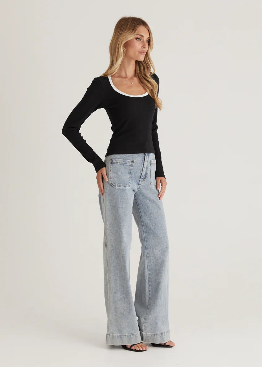 Kosey Knit Top - Black