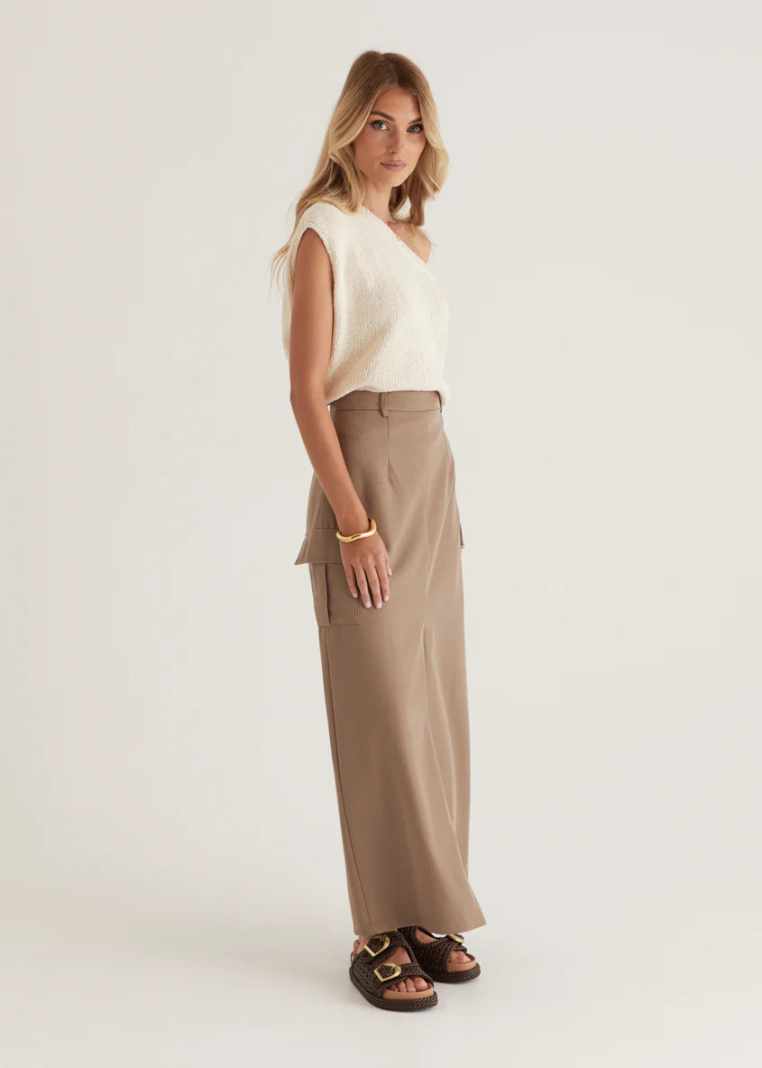 Rhetta Maxi Skirt - Khaki