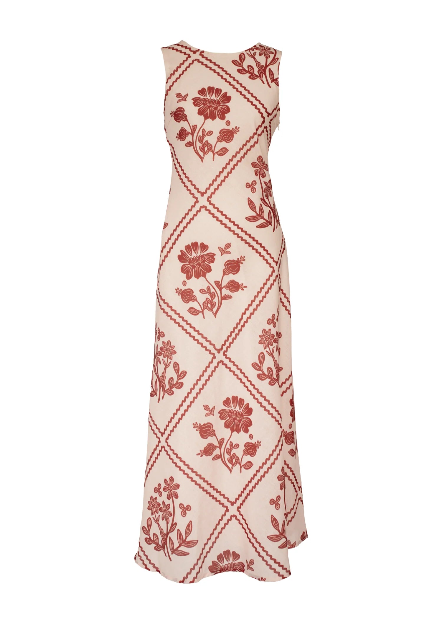 Xavier Maxi Dress - Red Floral