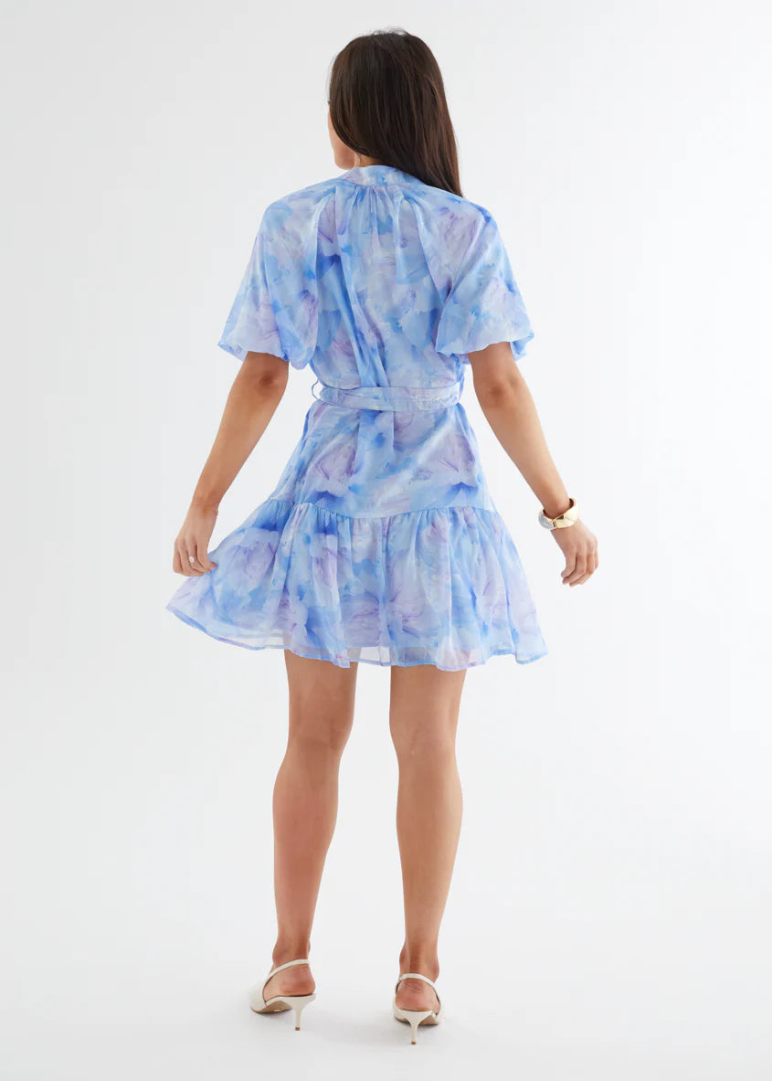 Clemence Dress - Blue Floral