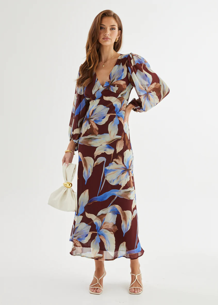 Mendez Maxi Dress - Burgundy Anya