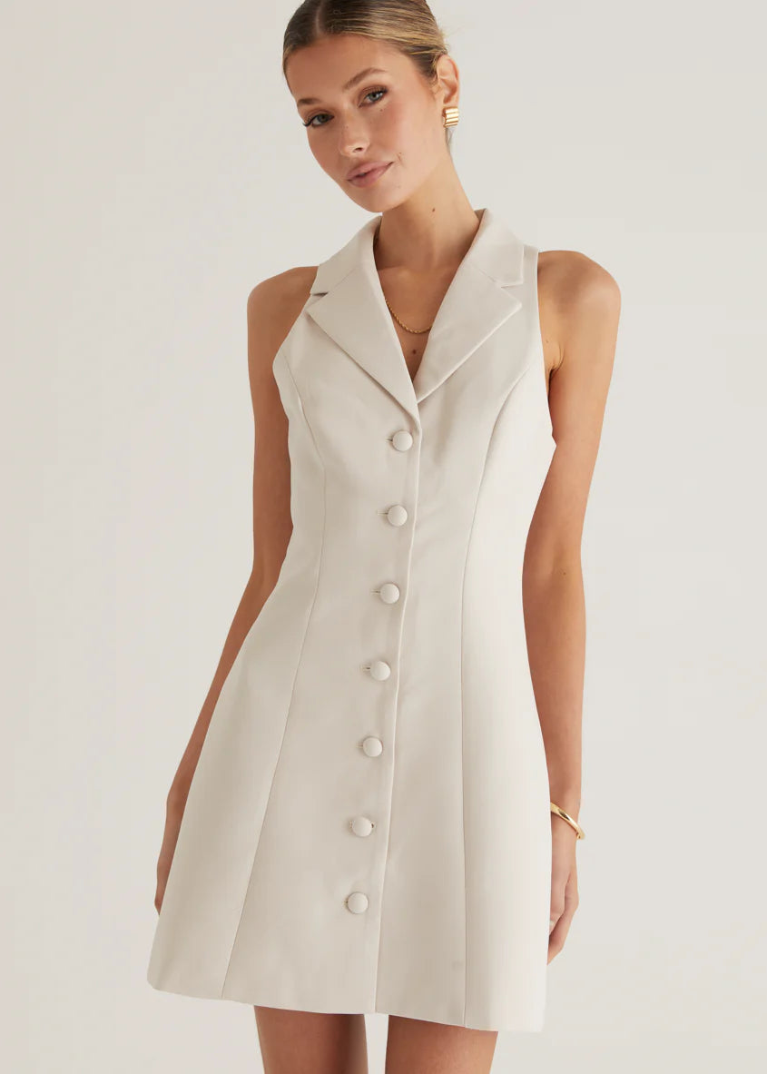 Nyssa Dress - Oyster