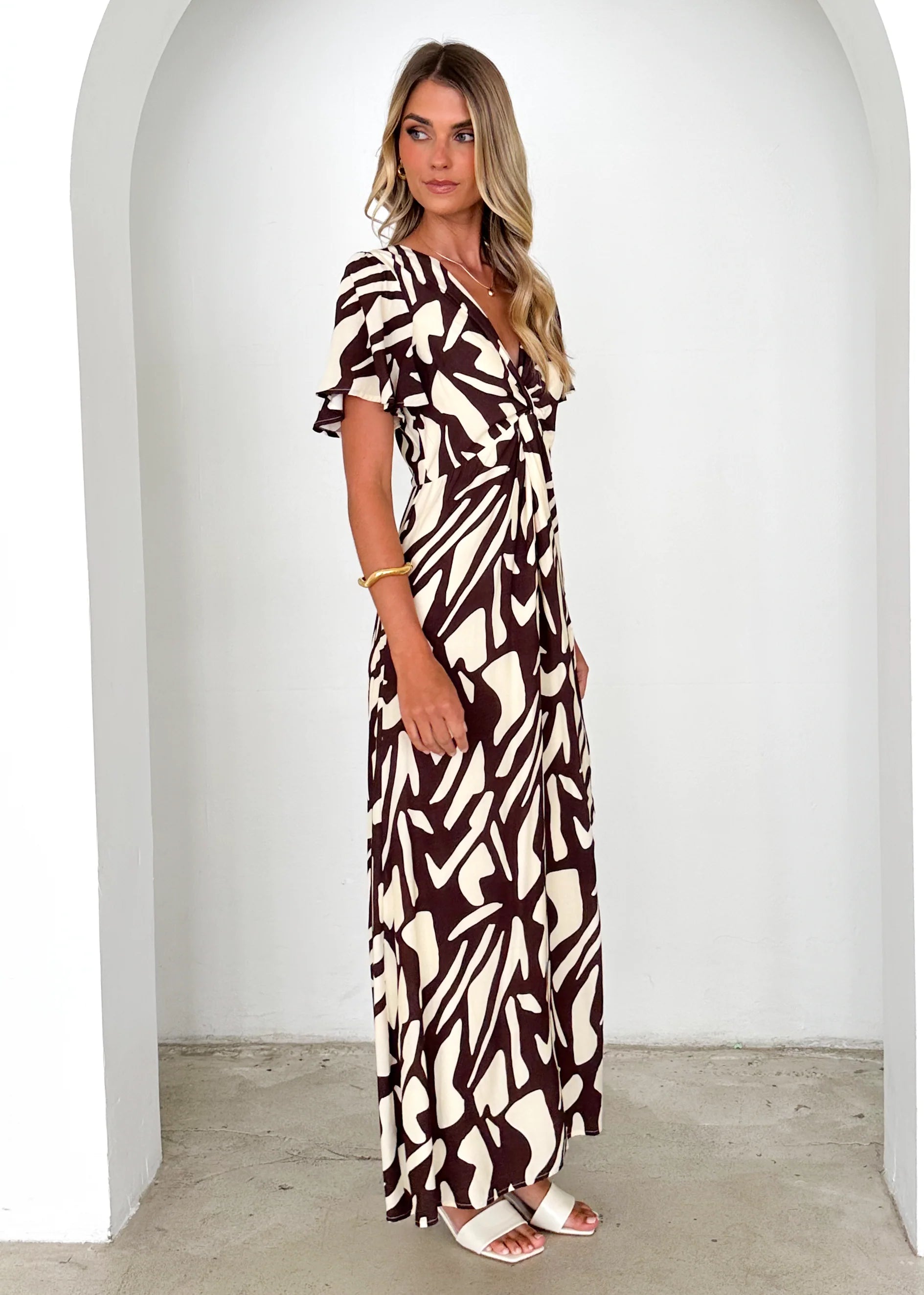 Tamsen Maxi Dress - Choc Vanilla