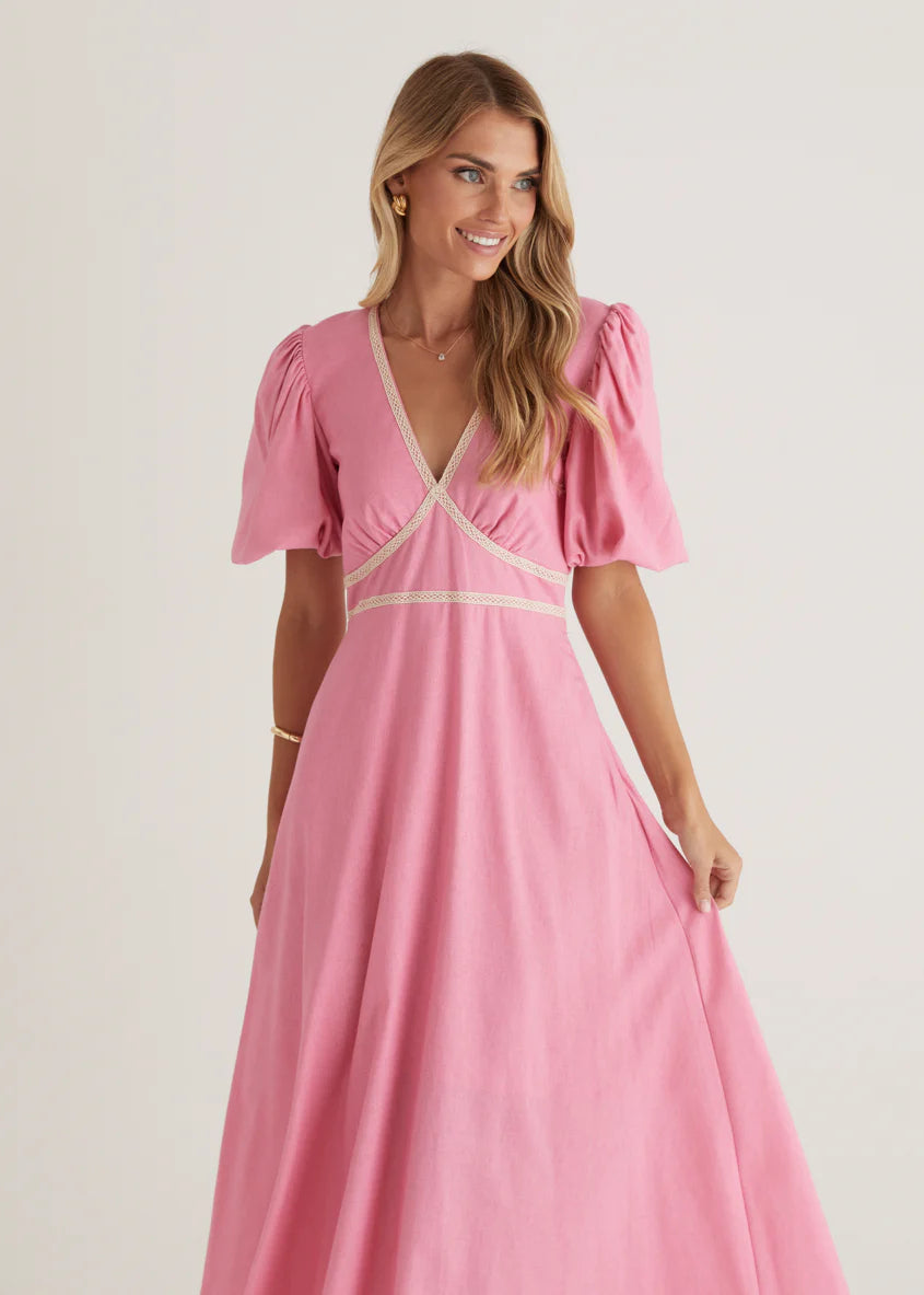 Ellodie Maxi Dress - Pink