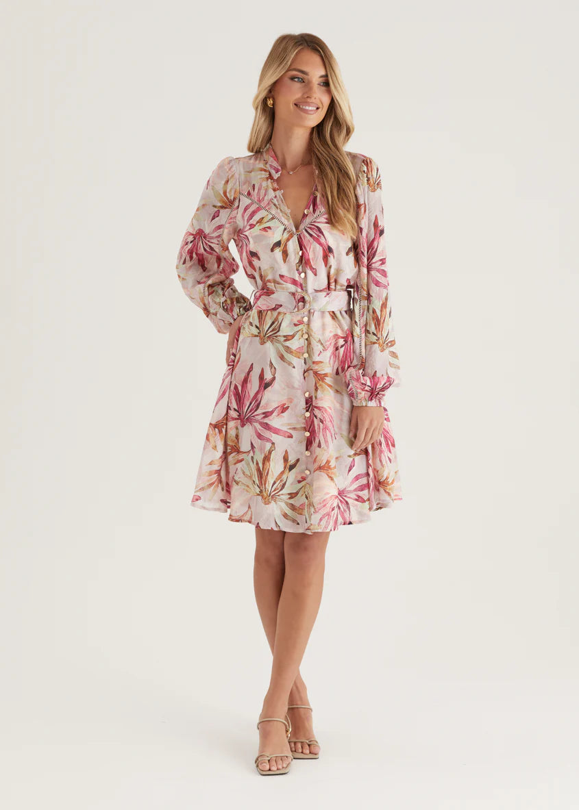 Micha Dress - Plum Floral