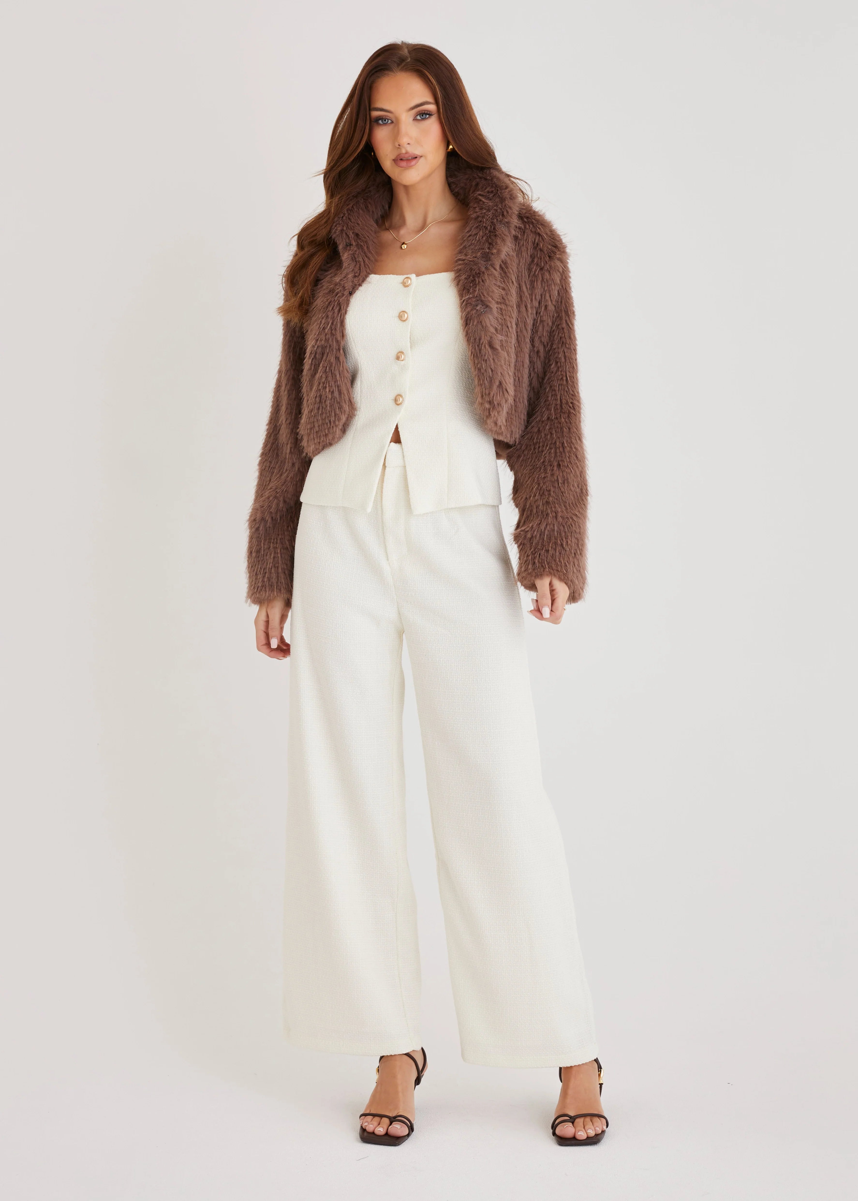 Lush Cropped Jacket - Mocha