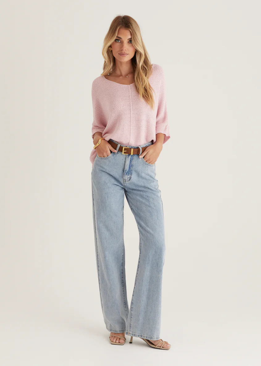 Kameron Knit Top - Blush