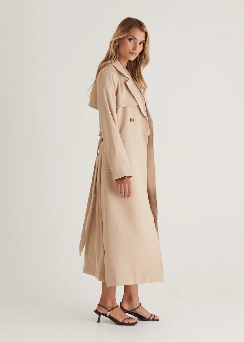 Kylie Trench Coat - Camel