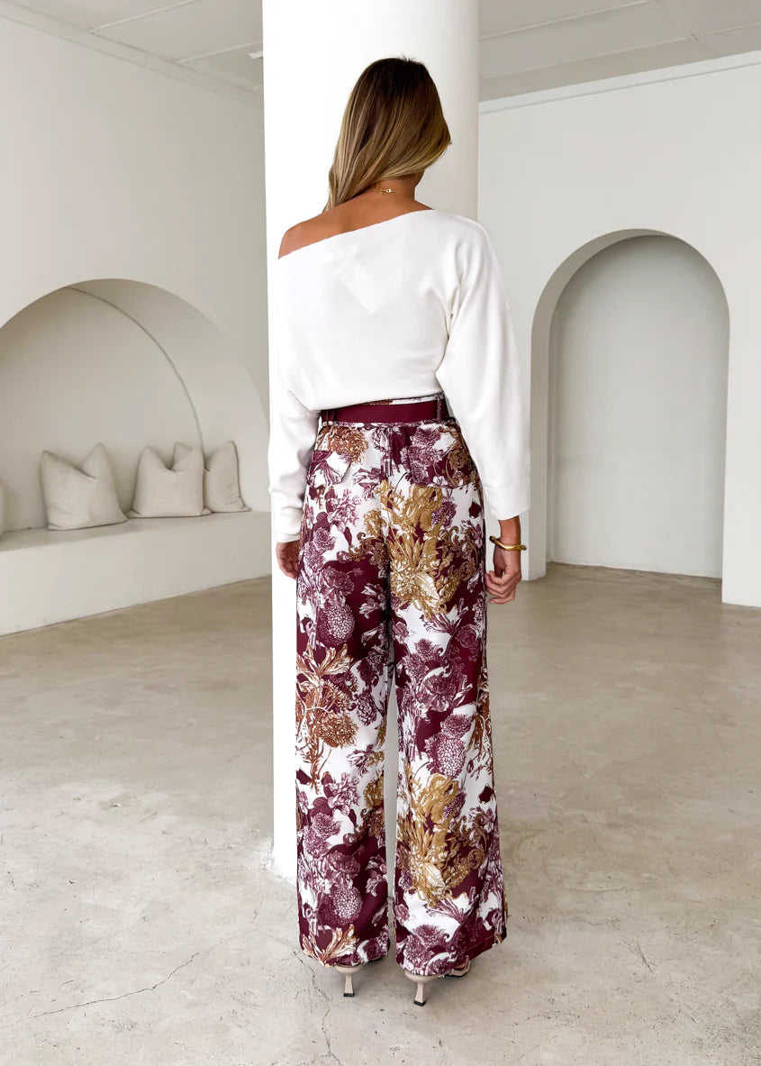 Tethroe Pants - Merlot Chateau