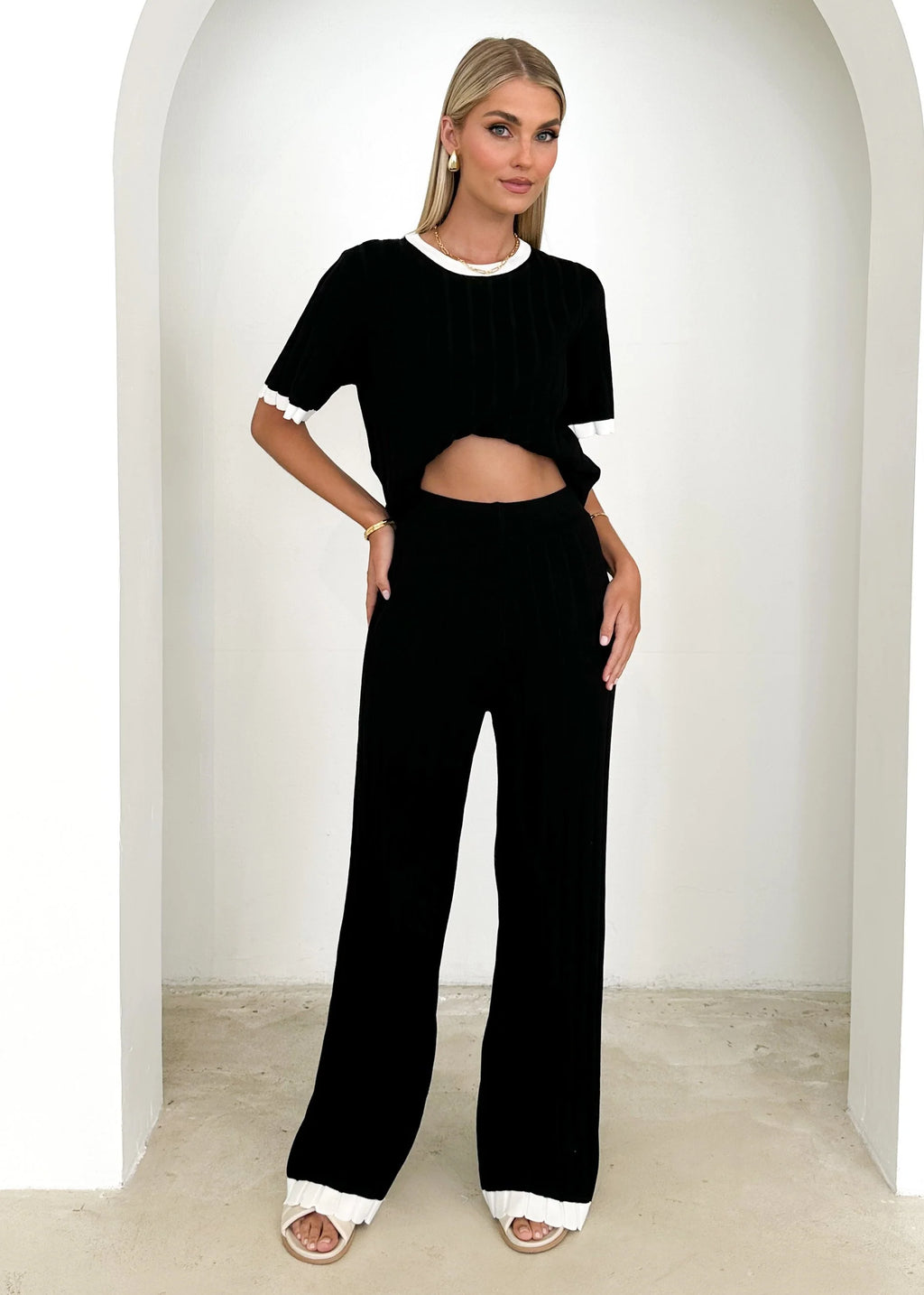 Tienna Knit Pants - Black