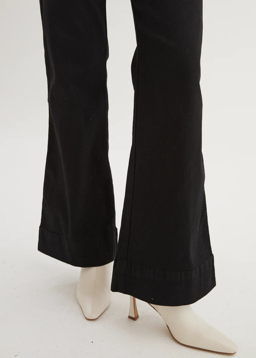 Zekroe Wide Leg Jeans - Black