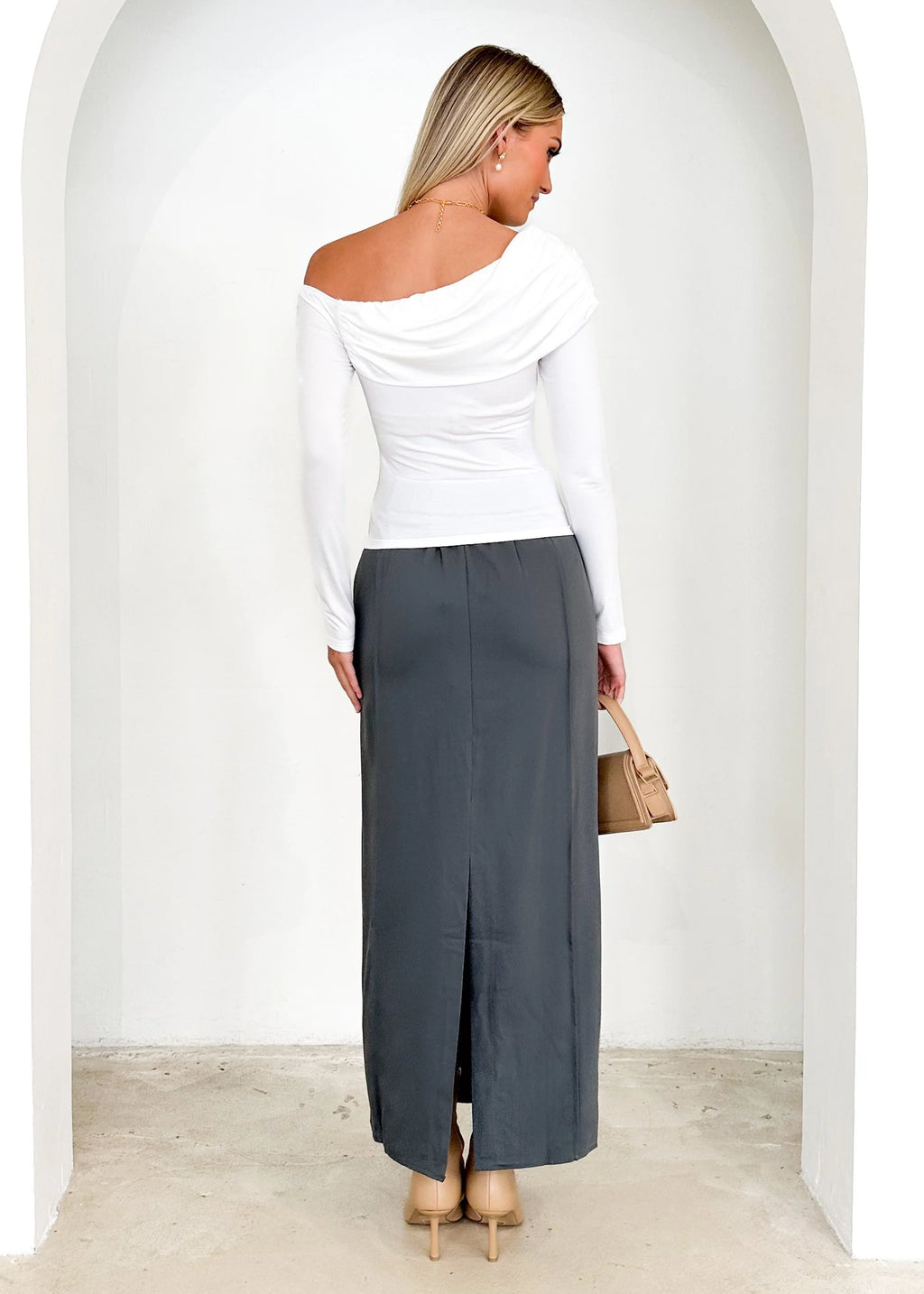 Blime One Shoulder Top - Off White