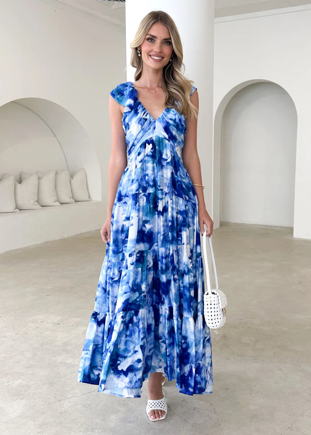 Finley Maxi Dress - Blue Splash