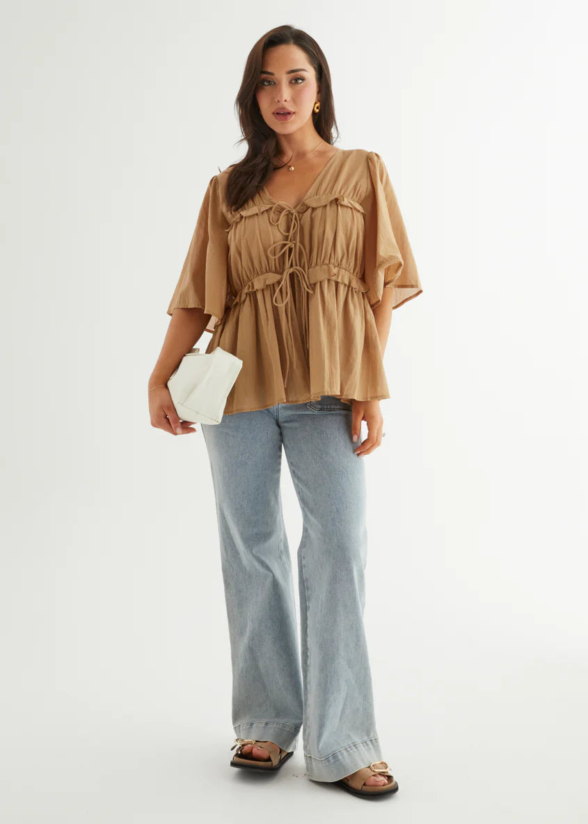 Imelda Blouse - Camel