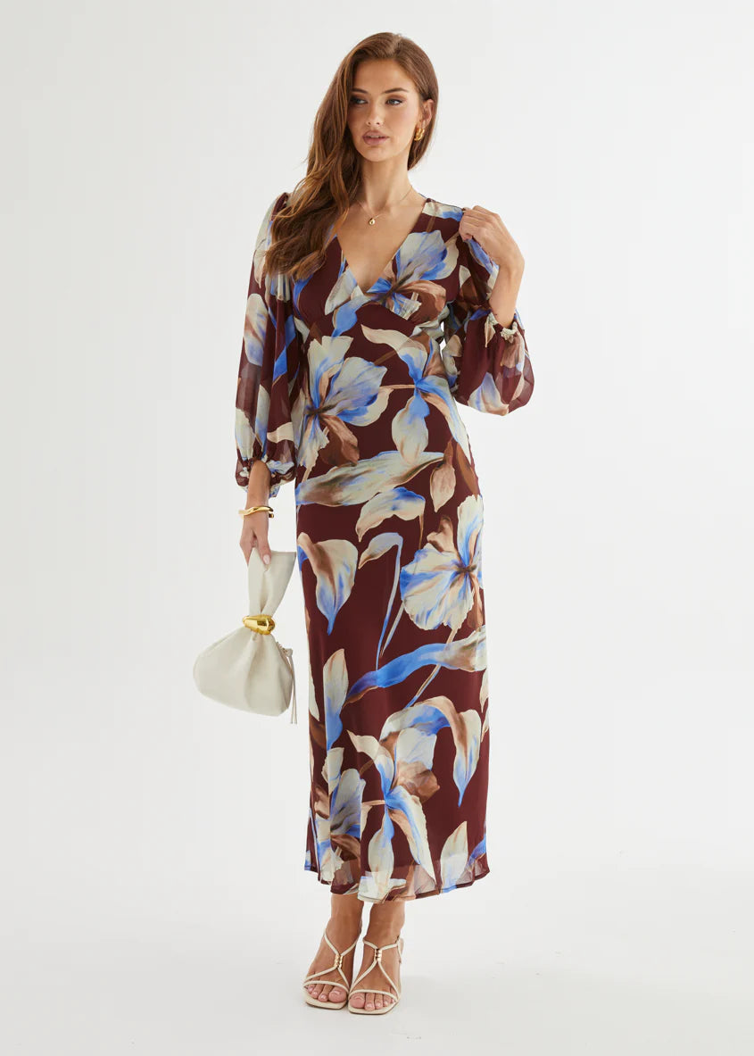 Mendez Maxi Dress - Burgundy Anya