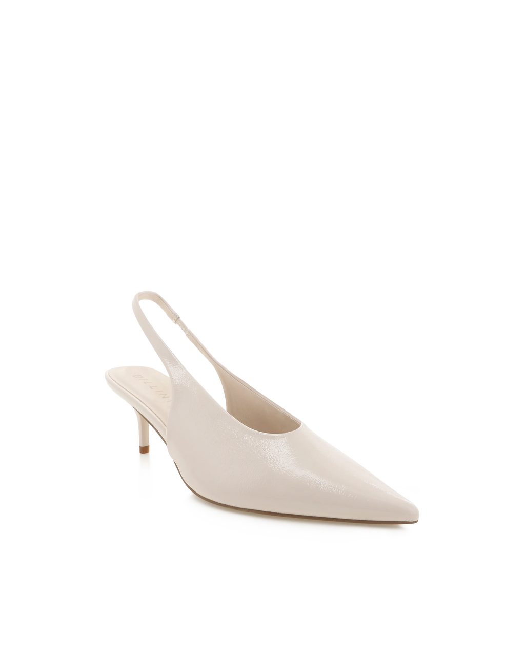 Xishi Heels - Chalk Crinkle Patent