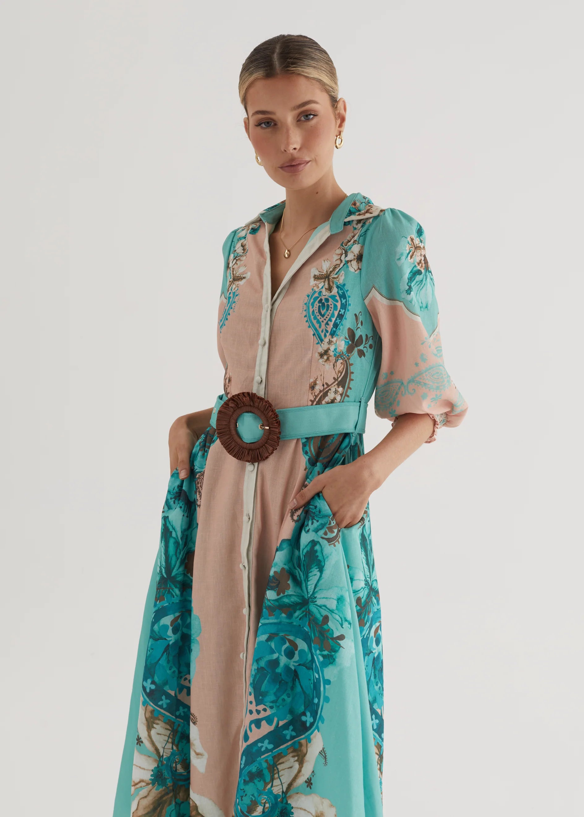 Pip Midi Dress - Willow Floral