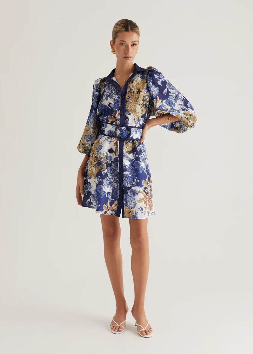 Tavana Dress - Navy Chateau