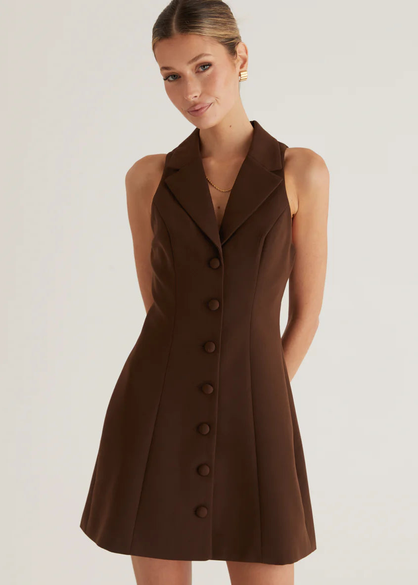 Nyssa Dress - Espresso